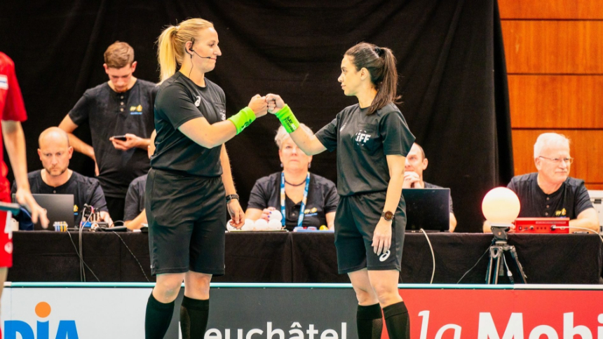Terminado el curso de árbitro de floorball